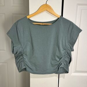 Old Navy Active Womens Ultra Crop Tee PowerChill T Shirt Go-Dry 2X NWT Green